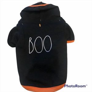 NWT Rae Dunn BOO Halloween Dog Hoodie - XS/S